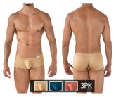 Clever 229941 3er-Pack Australian Latin Trunks Trunks Farbe Blau-Ocker-Gold